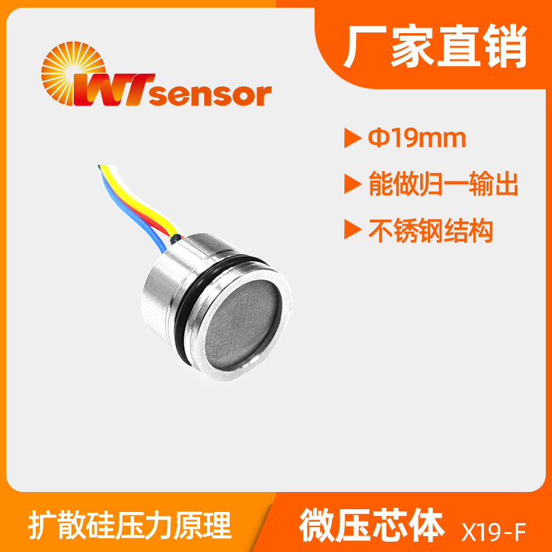 X19-F(Φ19×14mm)硅压阻式压力芯体